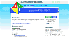 Desktop Screenshot of grapevinechristianschool.com